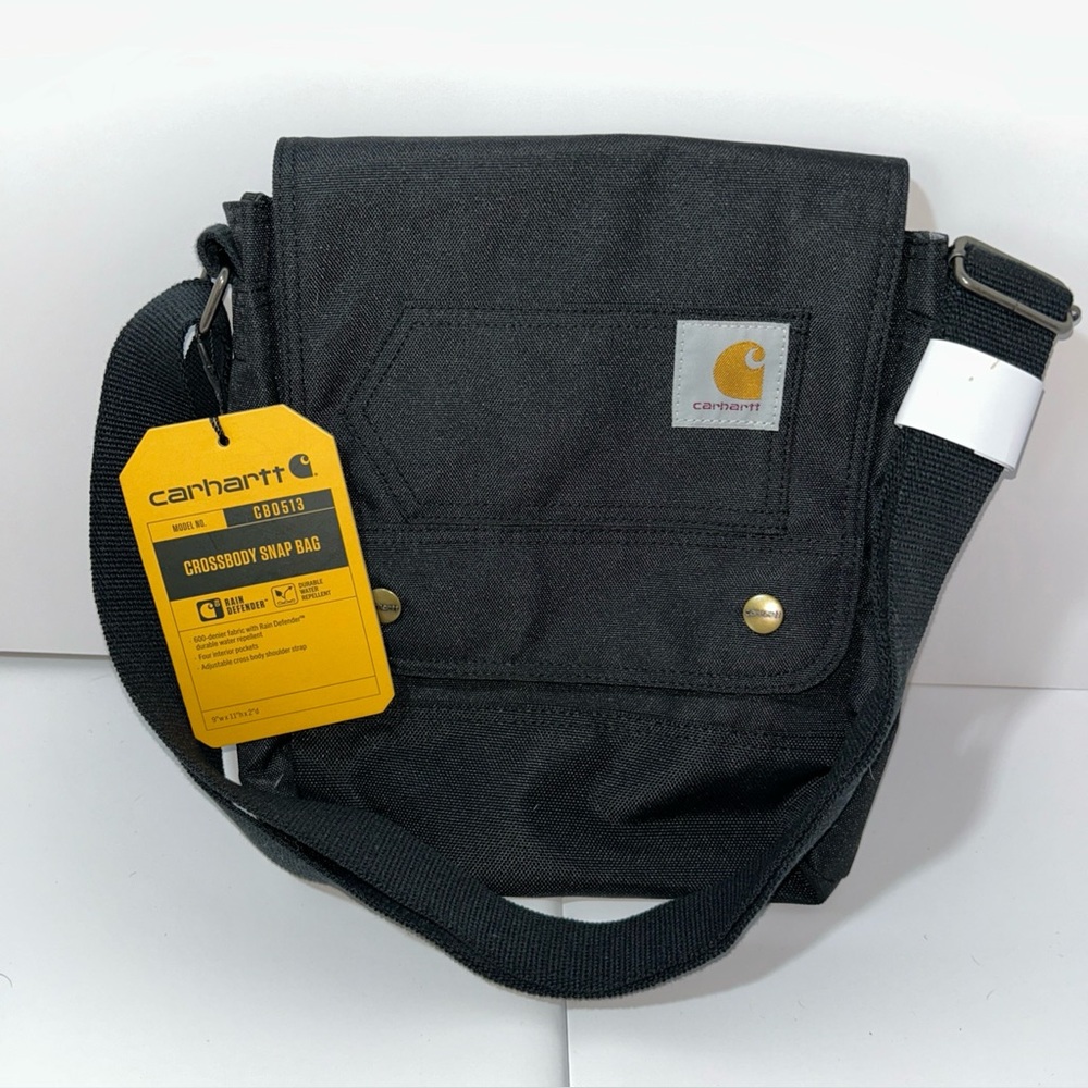 New With Tags Carhartt Black Crossbody Snap Bag
